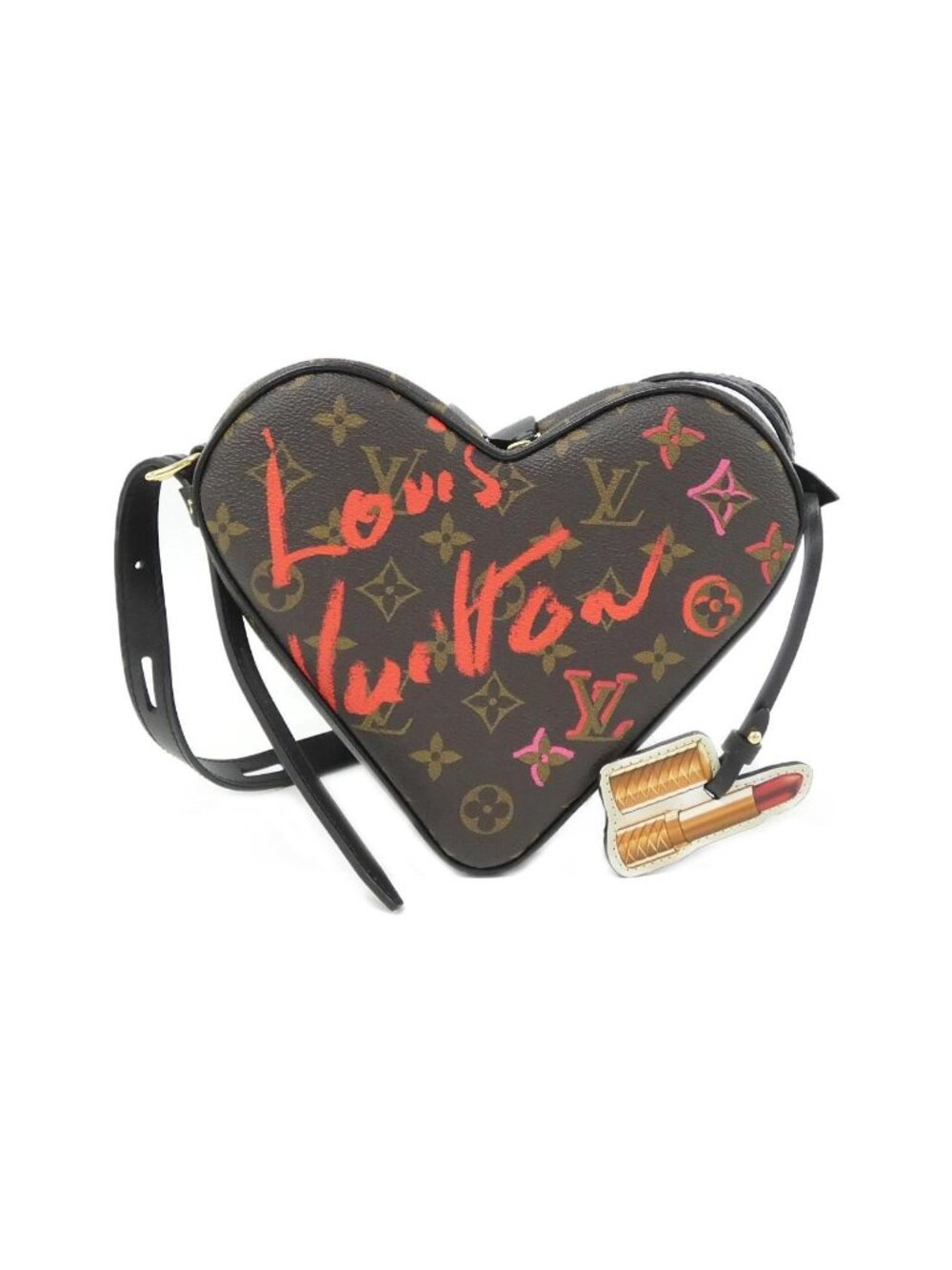 Louis Vuitton Monogram Sac Cool Shoulder Bag Heart